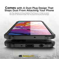 Силиконов гръб ТПУ Hybrid Armor Deffender за Samsung Galaxy A51 A515F черен